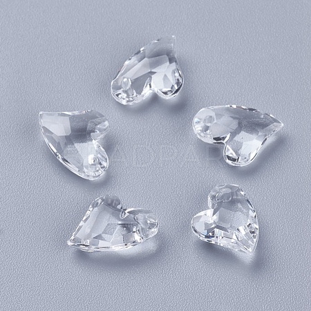 Transparent Acrylic Charms MACR-G055-11mm-02X-1