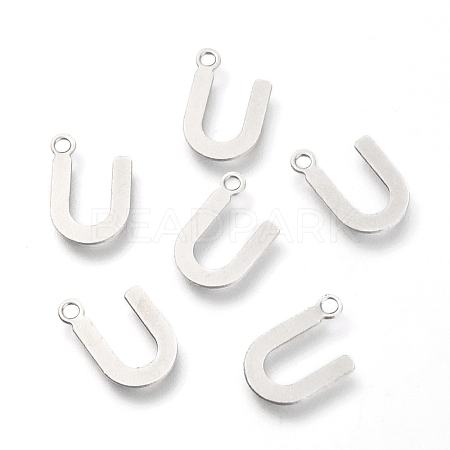 Non-Tarnish 201 Stainless Steel Charms STAS-C021-06P-U-1