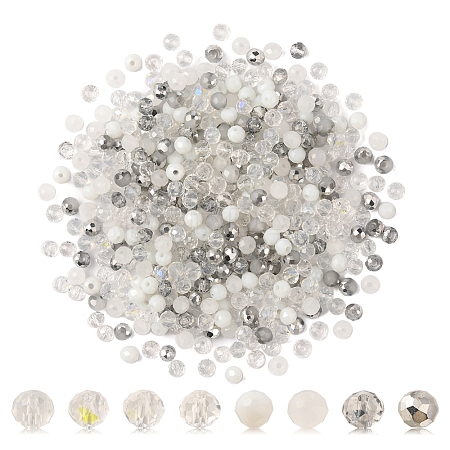 500Pcs Electroplat Opaque Glass Beads EGLA-YW0001-39D-1