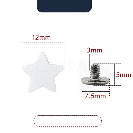 Alloy Star Screw Rivets PW-WG20045-06-1