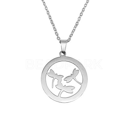 Stainless Steel Pendant Necklaces JE9568-1