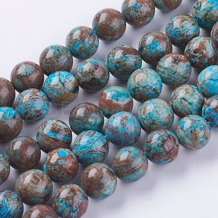 Natural Chrysocolla Beads strands G-H1040-1-1