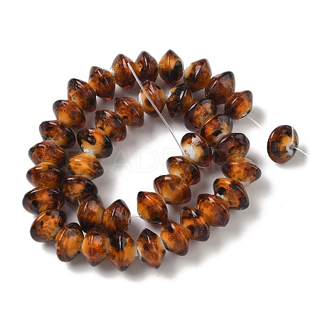 Handmade Gold Sand Lampwork Beads LAMP-K039-41-1