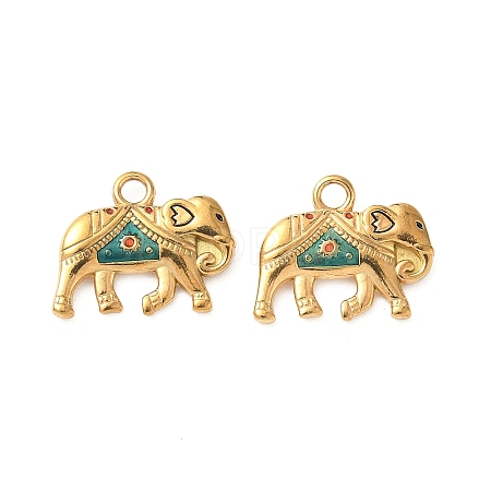 304 Stainless Steel Enamel Pendants STAS-I346-18G-01-1