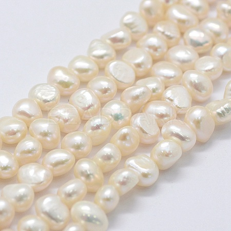 Natural Cultured Freshwater Pearl Beads Strands PEAR-K004-13C-1