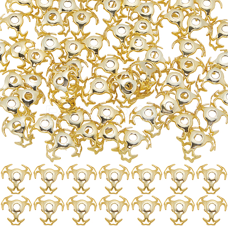 70Pcs Hollow Acrylic Beads Caps DIY-SC0025-77B-1