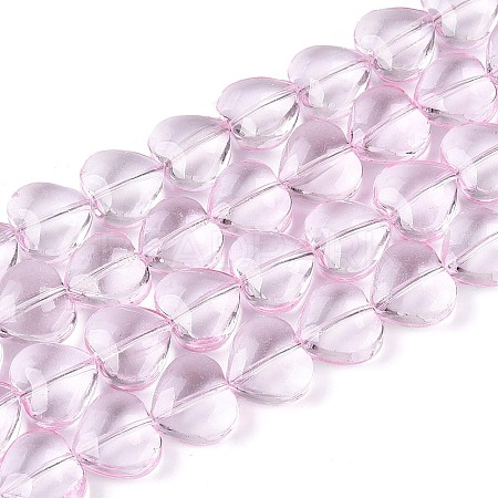 Baking Paint Transparent Glass Beads Strands DGLA-N021-01B-04-1