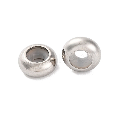 202 Stainless Steel Beads STAS-P238-10P-G-1
