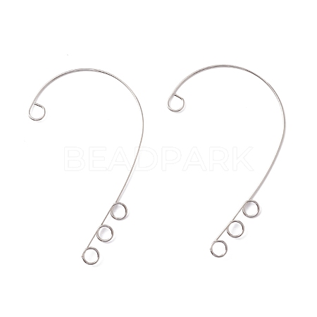 Tarnish Resistant 316 Stainless Steel Ear Cuff Findings STAS-H148-01P-1