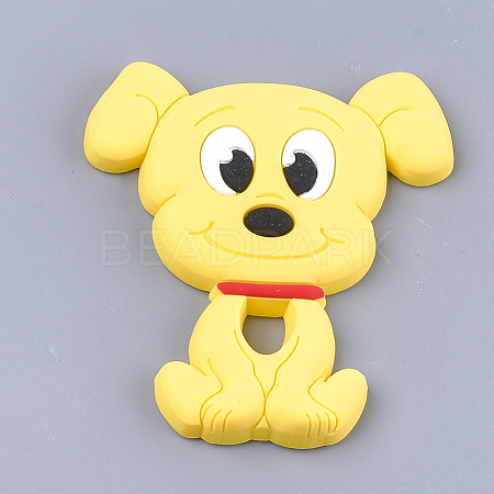 Food Grade Eco-Friendly Silicone Puppy Beads SIL-T052-07C-1