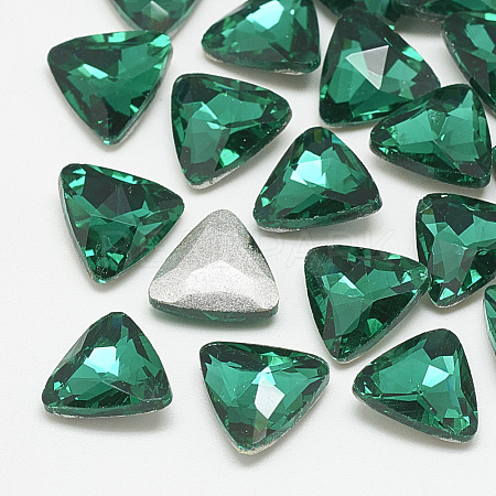 Pointed Back Glass Rhinestone Cabochons RGLA-T087-10mm-15-1