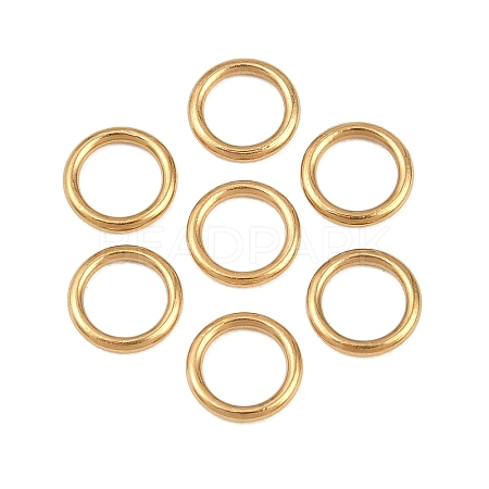 Ion Plating(IP) 304 Stainless Steel Closed Jump Rings STAS-G393-06G-07-1