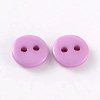 2-Hole Flat Round Resin Sewing Buttons for Costume Design BUTT-E119-14L-03-2