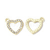 Rack Plating Alloy Rhinestone Charms PALLOY-M203-16LG-1