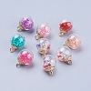 Glass Ball Pendants GLAA-K024-02-1