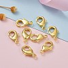 Brass Lobster Claw Clasps KK-903-G-NF-5