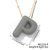 Alloy Initial Pendant Necklaces RS8745-16-1