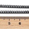Electroplate Non-magnetic Synthetic Hematite Beads Strands G-I175-09D-4