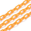 Handmade Opaque Acrylic Paperclip Chains X-KY-S166-002J-1