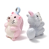 Alloy Enamel Pendants AL-CBA61EE-07-2