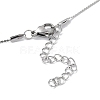 Non-Tarnish 304 Stainless Steel Round Ball Pendant Necklaces for Women NJEW-D056-01A-01P-3