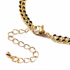 Two Tone Handmade Brass Curb Chain Bracelet Makings X-AJEW-JB00850-03-2