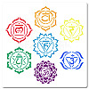 Chakra PET Plastic Hollow Out Drawing Painting Stencils Templates DIY-WH0244-285-1