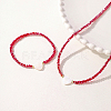 Glass Beaded Stretch Bracelets & Beaded Necklaces SS0956-4-2