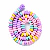 Handmade Polymer Clay Beads Strands CLAY-N008-008M-4