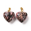 Natural Rhodonite Pendants G-I311-A14-G-1