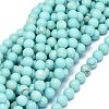 Natural Magnesite Beads Strands G-F604-04-6mm-1