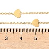 304 Stainless Steel Heart Lariat Y Necklaces for Women NJEW-C082-01G-3