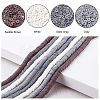   8 Strands 4 Colors Flat Round Eco-Friendly Handmade Polymer Clay Beads CLAY-PH0001-77-4