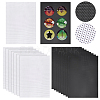 14Pcs 2 Colors PVC Plastic Sheets AJEW-NB0006-41-1