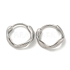 316 Surgical Stainless Steel Hoop Earrings EJEW-D096-18B-AS-1
