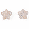 Transparent Crackle Acrylic Beads X-CACR-N006-13-A01-2