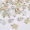 24Pcs 6 Styles Tortoise Zinc Alloy Cabochons MRMJ-OC0002-86-4