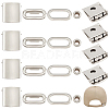 30 Sets Stainless Steel Peaked Cap Adjuster Kits FIND-BC0004-67P-1