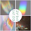 4PCS 2 Styles PVC Stickers Dazzling Color Window Stickers 3D Laser Dragonfly Electrostatic Glass Window Stickers JX831A-4