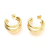 304 Stainless Steel Half Hoop Earrings EJEW-C501-18G-1