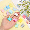 CHGCRAFT 16Pcs 16 Colors Food Grade Eco-Friendly Silicone Beads SIL-CA0002-17-4