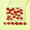 25Pcs 6 Styles Handmade Lampwork 3D Strawberry Beads LAMP-FS0001-19-8