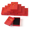 Rectangle Paper Jewelry Set Storage Boxes with Bowknot CON-TAC0014-04D-1