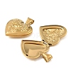 316 Stainless Steel Locket Pendants STAS-K321-13G-2