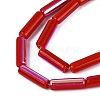 Electroplate Opaque Glass Beads Strands EGLA-Q132-02A-F01-3