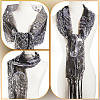 Peacock Detachable Polyester Sequin Shawl AJEW-WH20072-41B-4