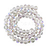 Transparent Crackle Electroplate Glass Beads Strands EGLA-T008-028-A02-3
