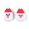 Christmas Theme Handmade Polymer Clay Beads CLAY-M005-11-3