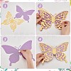 Paper 3D Butterfly Decorations DIY-WH0308-366-3