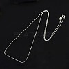 Anti-Tarnish Rhodium Plated 925 Sterling Silver Necklaces STER-M034-32A-1